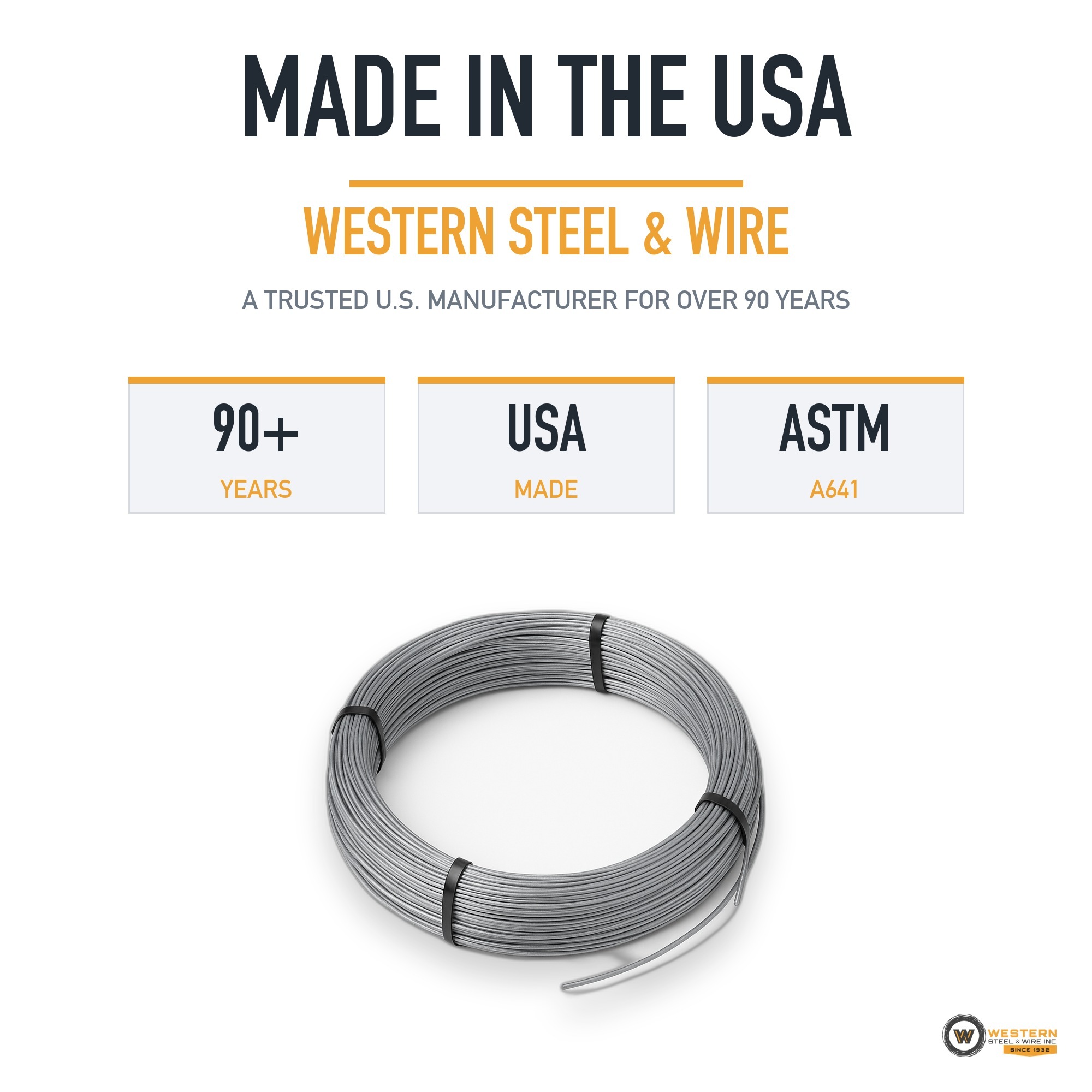 Western Steel & Wire #12 Acoustical Ceiling Hanger Wire, 100/Bundle, 12 ft - Image 3