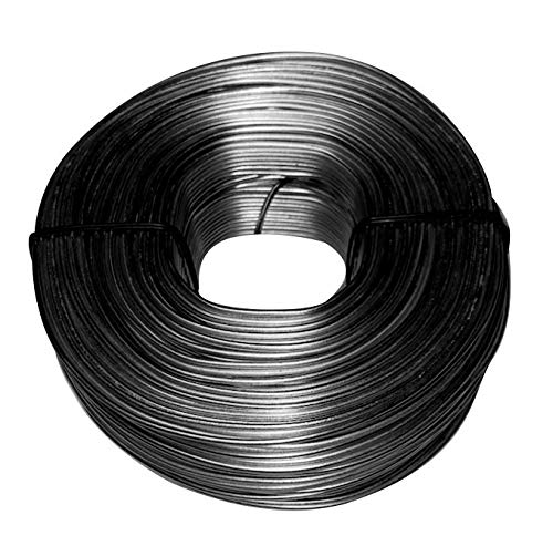 Western Steel & Wire #16 Black Annealed Tie Wire 3.5 lb Coil 340 ft – Premium Rebar Tie, Bendable Steel Fastening Cord - Oil-Free Mechanic Roll for Construction, Fencing, Garden Use